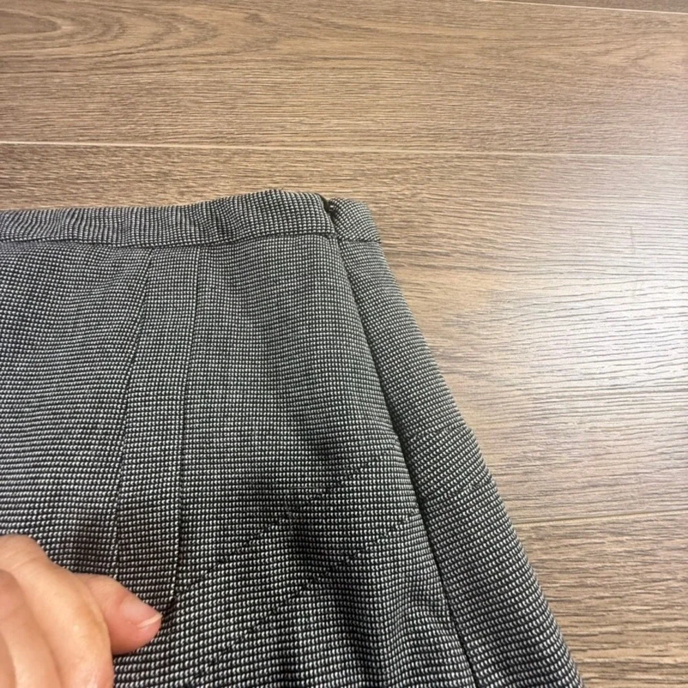 Express Design Studio Womens Grey Micro Houndstooth Pencil Skirt Size 8 Office